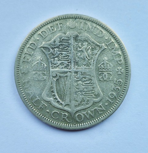 1935 george half crown - half,