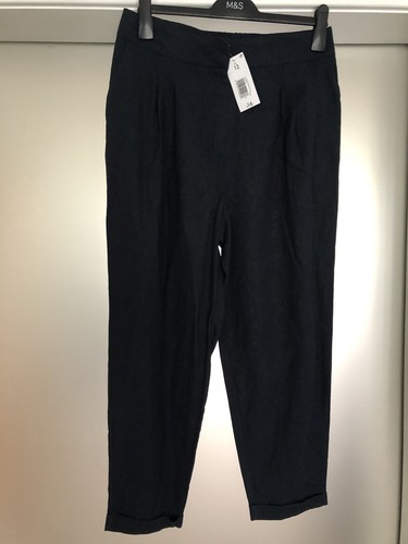 Ladies navy lightweight linen - ladies,