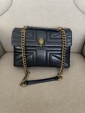 Kurt Geiger London The Kensington Union Jack Medium Black Leather Bag RRP £269