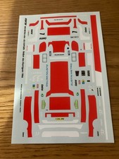 MG METRO 6R4 33 EXPORT 1:43RD SCALE WATER SLIDE DECALS RALLY D' ANTIBES 1986