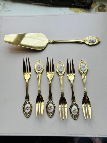 Set gold plated cake - set, gold-plated