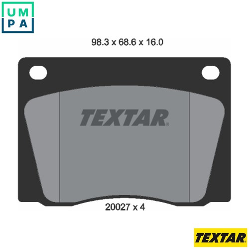 Brake pad set disc - set,