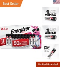 16 MAX AA Alkaline Batteries