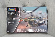 REVELL Level 3 1:100 - Bell UH-1H Helicopter Gunship - UNOPENED (for AK-47 Game)