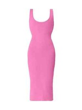 Herve Leger Ottoman Scoop Neck  bodycon Midi-Dress