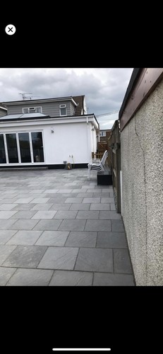 Concrete patio paving slabs - concrete,