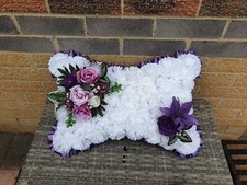 One Pillow Shape Artificial Funeral Flowers Wreath Memorial Grave  Nan Mum 