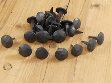 50 DECORATIVE NAILS CLAVOS HAND FORGED METAL TACKS 1" BLACK PRIMITIVE CRAFTS