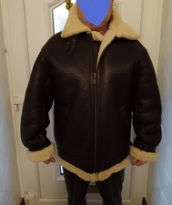 Men's Brown  Shearling Leather