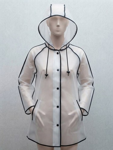 Women pvc raincoat - pvc,