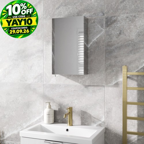 Bathroom mirror cabinet single - bathroom,