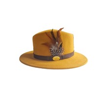 Hazy Blue Mens Ladies Fedora