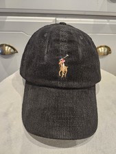 Polo Ralph Lauren Cap Corduroy Black Unisex baseball Hat  