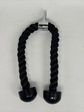 Dual Grip Tricep Rope, Pull Down Cable Machine Attachment