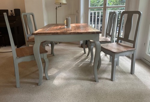 Seaters solid oak grey - 4-6,
