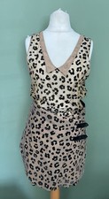 Toga Archives Afternoon Of Faun Mini Wrap Dress UK 10 Japan 2 2011 Animal Print