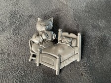 Jonette Cat  Pewter Brooch