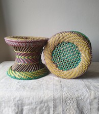 Pair Vintage Handmade Mudha