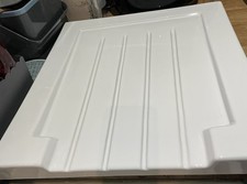Grooved ceramic gloss white - ceramic,