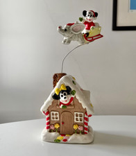 Vintage Japan Disney Christmas Music Box Mickey & Dumbo and Minnie (chip&no box)