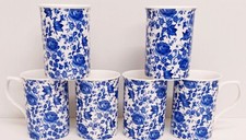 Delft Blue Mugs Set 6 Fine