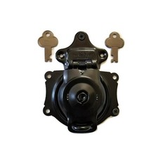 Trunk Lock with Keys - Black