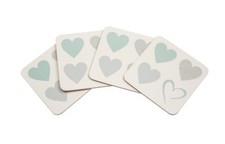 Set Of 4 Shabby Chic Love