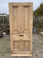XV34/01 ( 34 1/2 X 80 1/2) Old Original Victorian Period Pitch Pine Door
