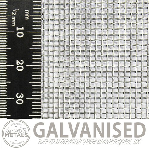 Coarse galvanised steel - steel, woven