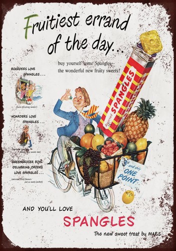 Spangles sweets metal wall - metal,