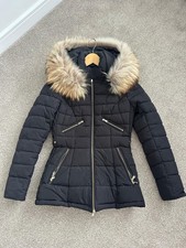 Froccella Women’s Black Fur Coat Size 40 (UK 10)