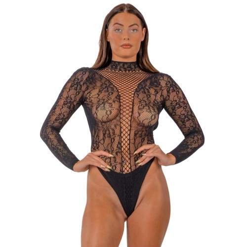 Lace high neck - lj,
