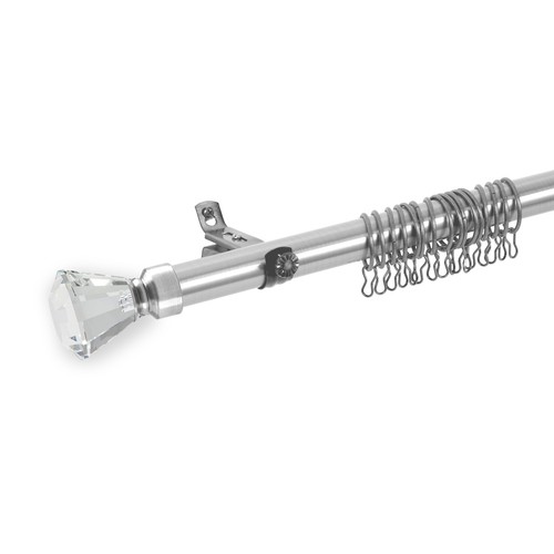 Extendable metal curtain pole - metal,