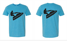 Standup jetski shirt - t-shirt, (blue)