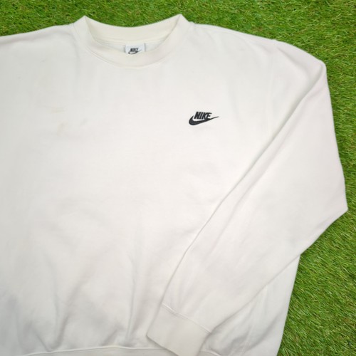 Nike white crewneck sweatshirt - nike,