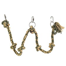 Natural Knotted Rope Parrot