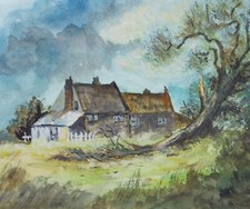 Original Watercolour 'Cottages