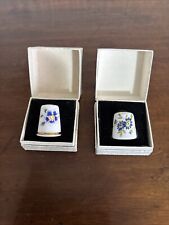 Two Boxed Hammersley China Thimbles