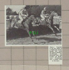 C2386) R Dennard Cosbar P Kelleway Newbrough Horse Jumping - 1968 Clip