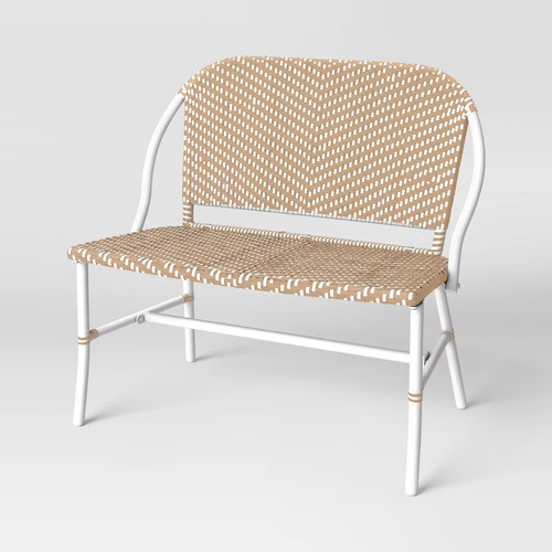 Suffield wicker patio bench - suffield,