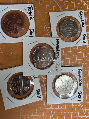 2012 olympic 50p coins set - 50p, of