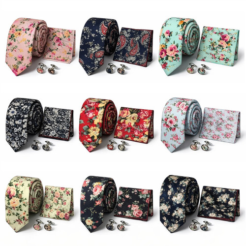 3pcs cotton necktie pocket - 3pcs,