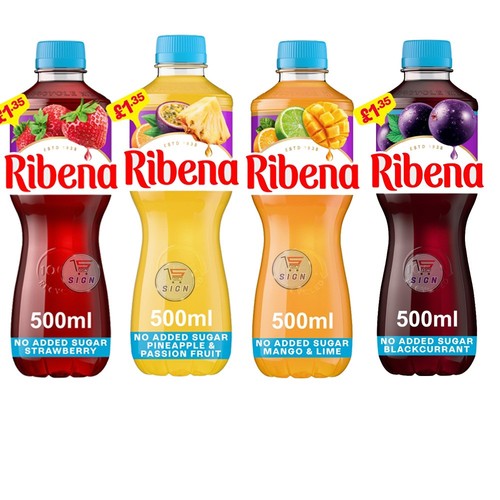 Ribena added sugar drink - no,