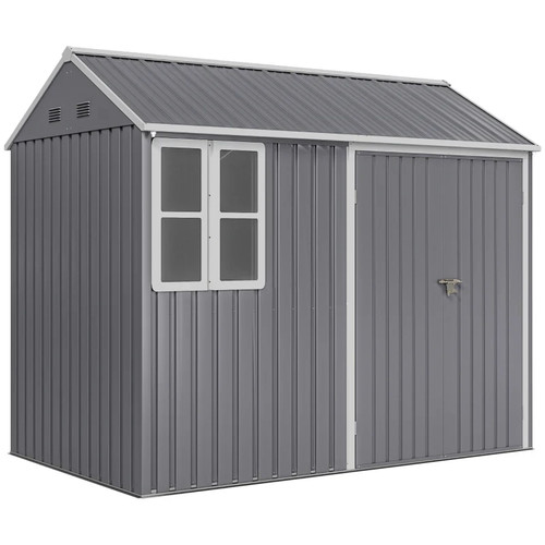 8x6ft metal garden shed - 8x6ft,