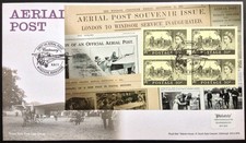 GB 2011 Aerial Post Prestige Booklet Pane First Day Cover, Windsor Berks S/H/S