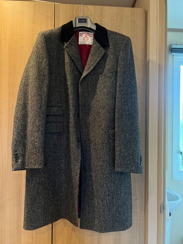 Harris tweed coat 40r - coat,