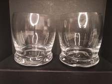 2 x Rockers Rocking Wobbly Whisky Whiskey Glasses Dome uneven Base