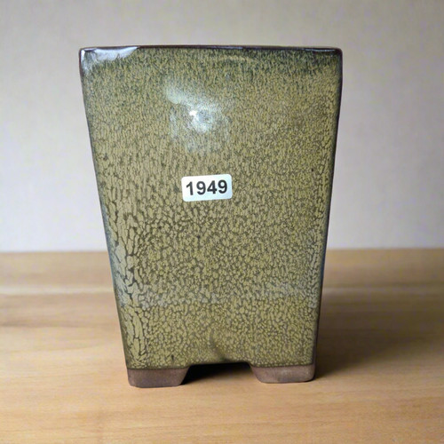 11cm glazed bonsai pot - bonsai,