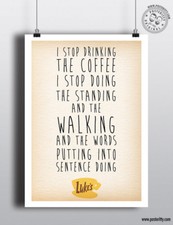 GILMORE GIRLS - Coffee Quote