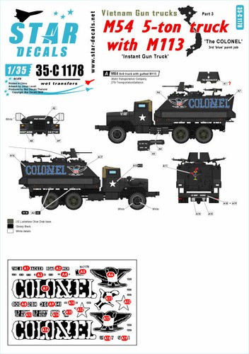 Star decals 35c1178 - star, 1/35